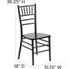 image:imageFlash Furniture 2 Pack HERCULES Series White Wood Chiavari ChairBlack