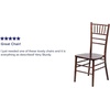 image:imageFlash Furniture 2 Pack HERCULES Series White Wood Chiavari ChairFruitwood