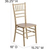 image:imageFlash Furniture 2 Pack HERCULES Series White Wood Chiavari ChairGold