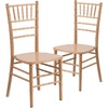 image:imageFlash Furniture 2 Pack HERCULES Series White Wood Chiavari ChairNatural