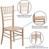 image:imageFlash Furniture 2 Pack HERCULES Series White Wood Chiavari ChairNatural