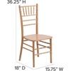 image:imageFlash Furniture 2 Pack HERCULES Series White Wood Chiavari ChairNatural