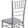 image:imageFlash Furniture 2 Pack HERCULES Series White Wood Chiavari ChairSilver