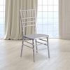 image:imageFlash Furniture 2 Pack HERCULES Series White Wood Chiavari ChairSilver