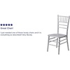 image:imageFlash Furniture 2 Pack HERCULES Series White Wood Chiavari ChairSilver