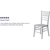 image:imageFlash Furniture 2 Pack HERCULES Series White Wood Chiavari ChairSilver