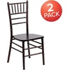image:imageFlash Furniture 2 Pack HERCULES Series White Wood Chiavari ChairWalnut