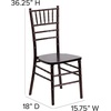 image:imageFlash Furniture 2 Pack HERCULES Series White Wood Chiavari ChairWalnut