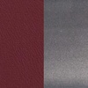 image:imageFlash Furniture 2 Pk HERCULES Series Clear Coated X Back Metal Restaurant Barstool  Mahogany Wood SeatBurgundy Vinyl SeatClear Coated Metal Frame