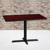 image:imageFlash Furniture 30 x 42 Rectangular Walnut Laminate Table Top with 235 x 295 Table Height BaseMahogany
