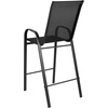 image:imageFlash Furniture 4 Pack Brazos Series Navy Outdoor Barstools with Flex Comfort Material and Metal FrameBlack