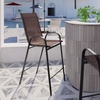 image:imageFlash Furniture 4 Pack Brazos Series Navy Outdoor Barstools with Flex Comfort Material and Metal FrameBrown