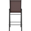 image:imageFlash Furniture 4 Pack Brazos Series Navy Outdoor Barstools with Flex Comfort Material and Metal FrameBrown