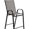 image:imageFlash Furniture 4 Pack Brazos Series Navy Outdoor Barstools with Flex Comfort Material and Metal FrameGrey
