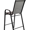 image:imageFlash Furniture 4 Pack Brazos Series Navy Outdoor Barstools with Flex Comfort Material and Metal FrameGrey
