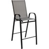 image:imageFlash Furniture 4 Pack Brazos Series Navy Outdoor Barstools with Flex Comfort Material and Metal FrameGrey