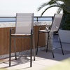 image:imageFlash Furniture 4 Pack Brazos Series Navy Outdoor Barstools with Flex Comfort Material and Metal FrameGrey