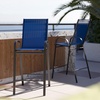 image:imageFlash Furniture 4 Pack Brazos Series Navy Outdoor Barstools with Flex Comfort Material and Metal FrameNavy