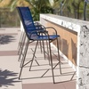 image:imageFlash Furniture 4 Pack Brazos Series Navy Outdoor Barstools with Flex Comfort Material and Metal FrameNavy