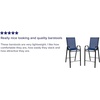 image:imageFlash Furniture 4 Pack Brazos Series Navy Outdoor Barstools with Flex Comfort Material and Metal FrameNavy