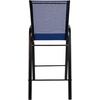 image:imageFlash Furniture 4 Pack Brazos Series Navy Outdoor Barstools with Flex Comfort Material and Metal FrameNavy