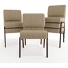 image:imageFlash Furniture 4 Pack HERCULES Series 21W Church Chair in Dark Gray Fabric  Silver Vein FrameBeige FabricCopper Vein Frame