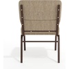 image:imageFlash Furniture 4 Pack HERCULES Series 21W Church Chair in Dark Gray Fabric  Silver Vein FrameBeige FabricCopper Vein Frame