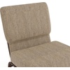 image:imageFlash Furniture 4 Pack HERCULES Series 21W Church Chair in Dark Gray Fabric  Silver Vein FrameBeige FabricCopper Vein Frame