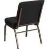 image:imageFlash Furniture 4 Pack HERCULES Series 21W Church Chair in Dark Gray Fabric  Silver Vein FrameBlack Dot Patterned FabricGold Vein Frame