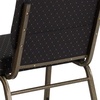 image:imageFlash Furniture 4 Pack HERCULES Series 21W Church Chair in Dark Gray Fabric  Silver Vein FrameBlack Dot Patterned FabricGold Vein Frame