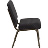 image:imageFlash Furniture 4 Pack HERCULES Series 21W Church Chair in Dark Gray Fabric  Silver Vein FrameBlack Dot Patterned FabricGold Vein Frame