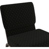 image:imageFlash Furniture 4 Pack HERCULES Series 21W Church Chair in Dark Gray Fabric  Silver Vein FrameBlack Dot Patterned FabricGold Vein Frame