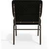 image:imageFlash Furniture 4 Pack HERCULES Series 21W Church Chair in Dark Gray Fabric  Silver Vein FrameBlack Dot Patterned FabricGold Vein Frame
