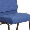 image:imageFlash Furniture 4 Pack HERCULES Series 21W Church Chair in Dark Gray Fabric  Silver Vein FrameBlue FabricGold Vein Frame