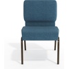 image:imageFlash Furniture 4 Pack HERCULES Series 21W Church Chair in Dark Gray Fabric  Silver Vein FrameBlue FabricGold Vein Frame