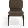image:imageFlash Furniture 4 Pack HERCULES Series 21W Church Chair in Dark Gray Fabric  Silver Vein FrameBrown FabricGold Vein Frame