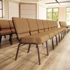 image:imageFlash Furniture 4 Pack HERCULES Series 21W Church Chair in Dark Gray Fabric  Silver Vein FrameCaramel FabricCopper Vein Frame
