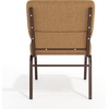 image:imageFlash Furniture 4 Pack HERCULES Series 21W Church Chair in Dark Gray Fabric  Silver Vein FrameCaramel FabricCopper Vein Frame