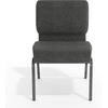image:imageFlash Furniture 4 Pack HERCULES Series 21W Church Chair in Dark Gray Fabric  Silver Vein FrameDark Gray FabricSilver Vein Frame