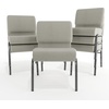 image:imageFlash Furniture 4 Pack HERCULES Series 21W Church Chair in Dark Gray Fabric  Silver Vein FrameGray Dot FabricSilver Vein Frame