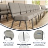 image:imageFlash Furniture 4 Pack HERCULES Series 21W Church Chair in Dark Gray Fabric  Silver Vein FrameGray Dot FabricSilver Vein Frame