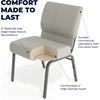 image:imageFlash Furniture 4 Pack HERCULES Series 21W Church Chair in Dark Gray Fabric  Silver Vein FrameGray Dot FabricSilver Vein Frame