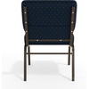 image:imageFlash Furniture 4 Pack HERCULES Series 21W Church Chair in Dark Gray Fabric  Silver Vein FrameNavy Blue Dot Patterned FabricGold Vein Frame
