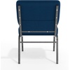 image:imageFlash Furniture 4 Pack HERCULES Series 21W Church Chair in Dark Gray Fabric  Silver Vein FrameNavy Blue FabricSilver Vein Frame