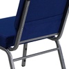 image:imageFlash Furniture 4 Pack HERCULES Series 21W Church Chair in Dark Gray Fabric  Silver Vein FrameNavy Blue FabricSilver Vein Frame