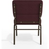 image:imageFlash Furniture 4 Pack HERCULES Series 21W Church Chair in Dark Gray Fabric  Silver Vein FramePlum FabricGold Vein Frame
