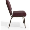 image:imageFlash Furniture 4 Pack HERCULES Series 21W Church Chair in Dark Gray Fabric  Silver Vein FramePlum FabricGold Vein Frame