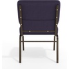 image:imageFlash Furniture 4 Pack HERCULES Series 21W Church Chair in Dark Gray Fabric  Silver Vein FrameRoyal Purple FabricGold Vein Frame