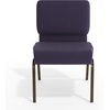 image:imageFlash Furniture 4 Pack HERCULES Series 21W Church Chair in Dark Gray Fabric  Silver Vein FrameRoyal Purple FabricGold Vein Frame