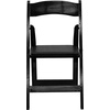 image:imageFlash Furniture 4 Pack HERCULES Series Fruitwood Wood Folding Chair with Vinyl Padded SeatBlack